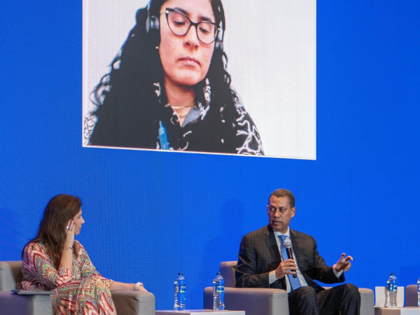 Guido Gómez Mazara, durante su disertación en el panel “Principios para guiar el desarrollo del ecosistema y los mercados digitales actuales con enfoque del usuario en el centro”.