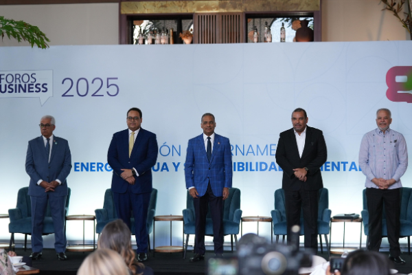 Joel Santos, durante su participación en panel sobre el futuro de la energía en el país.