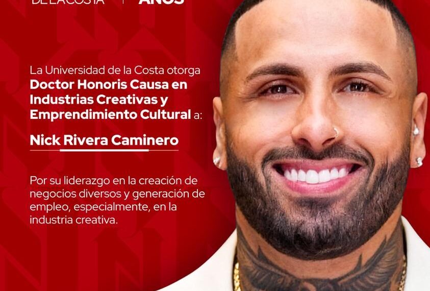 Nicky Jam recibe Doctorado Honoris Causa por su impacto en la cultura y el emprendimiento