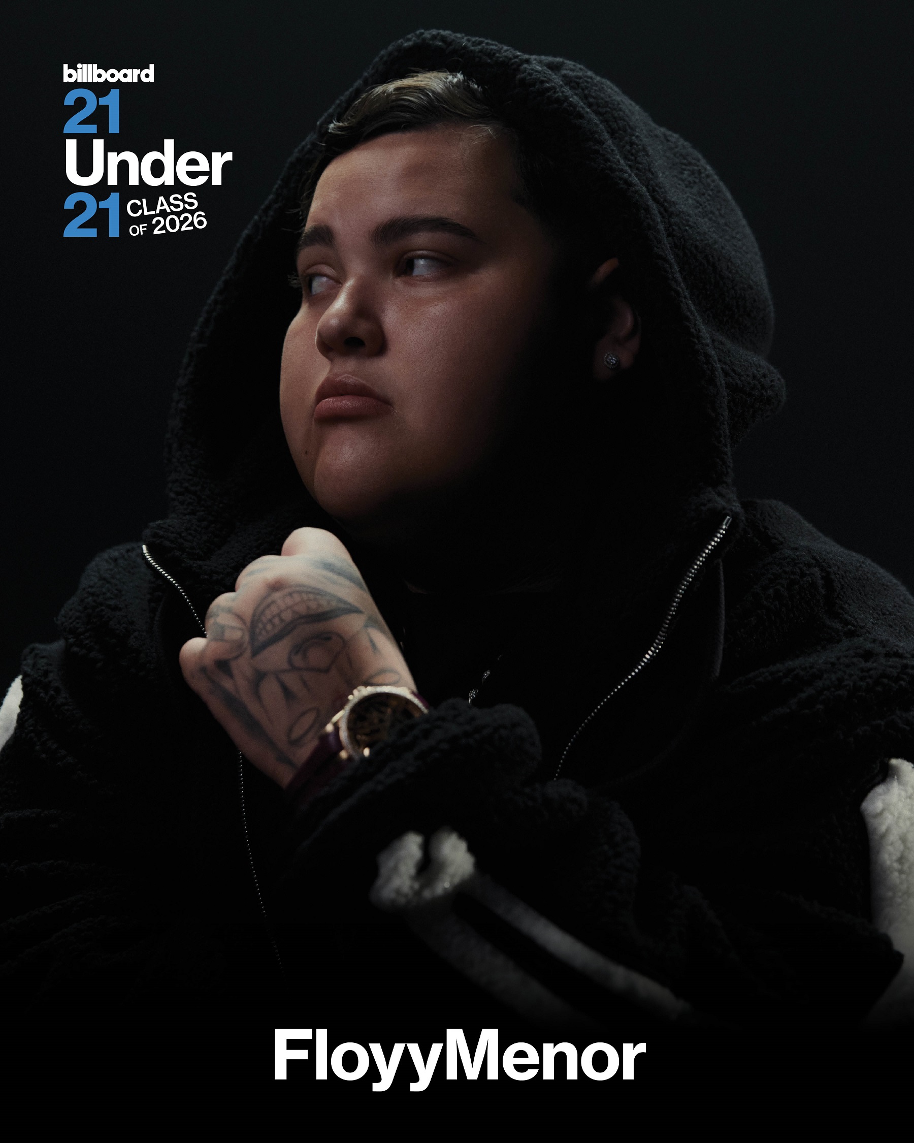 FloyyMenor es reconocido por Billboard en la lista «21 Under 21» por tercer año consecutivo y destaca como el único artista chileno de la edición 2026