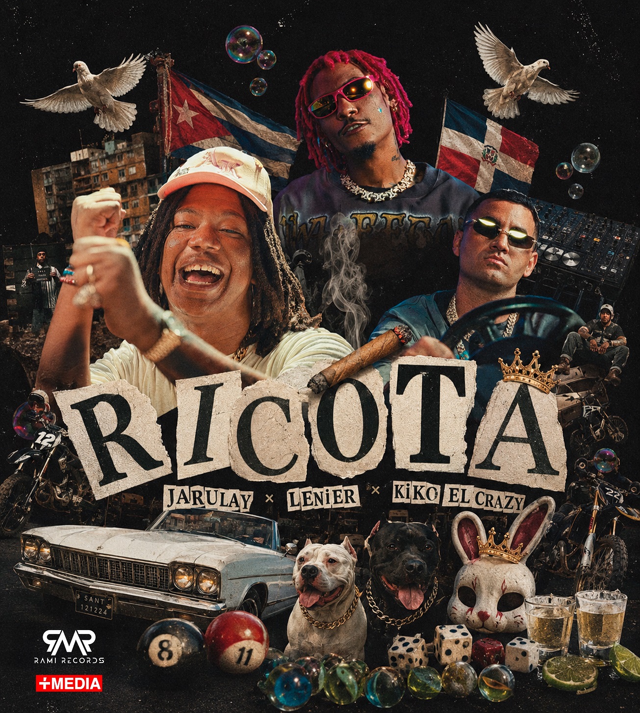 Ja Rulay, Lenier y Kiko El Crazy unen fuerzas en “Ricota”, una explosiva colaboración con sabor cubano