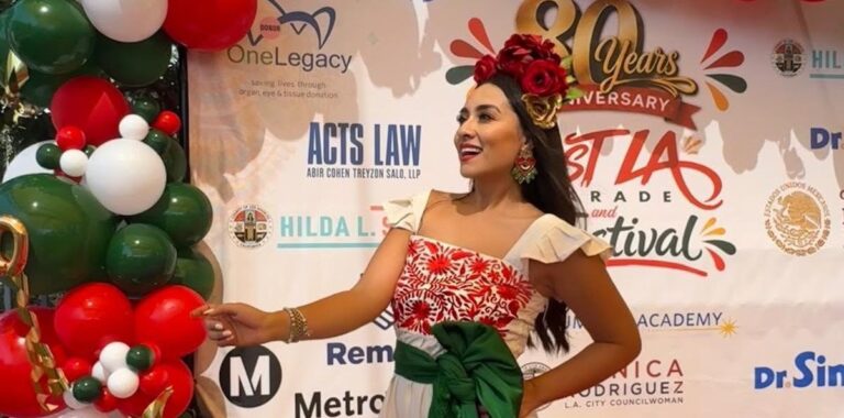 “Nitzia Chama  Brilla como madrina del 80 aniversario del Desfile de la Independencia de México del Este de Los Ángeles junto a Gabriel Soto”