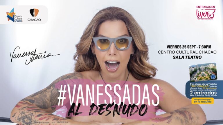 «VANESSADAS AL DESNUDO» Y «ALADINO Y LA LÁMPARA MÁGICA» VIBRARÁN EN EL GRAN ESCENARIO DEL CENTRO CULTURAL CHACAO